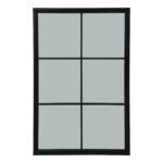 Black Wood XL Window Mirror